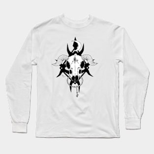 Satanic Goat Skull Long Sleeve T-Shirt